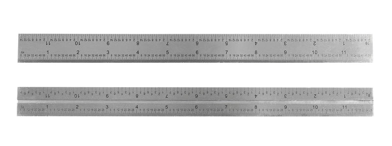 12'' 4 Combination Square Ruler Set Protractor Satin, 4-R Graduation, 0000-8101