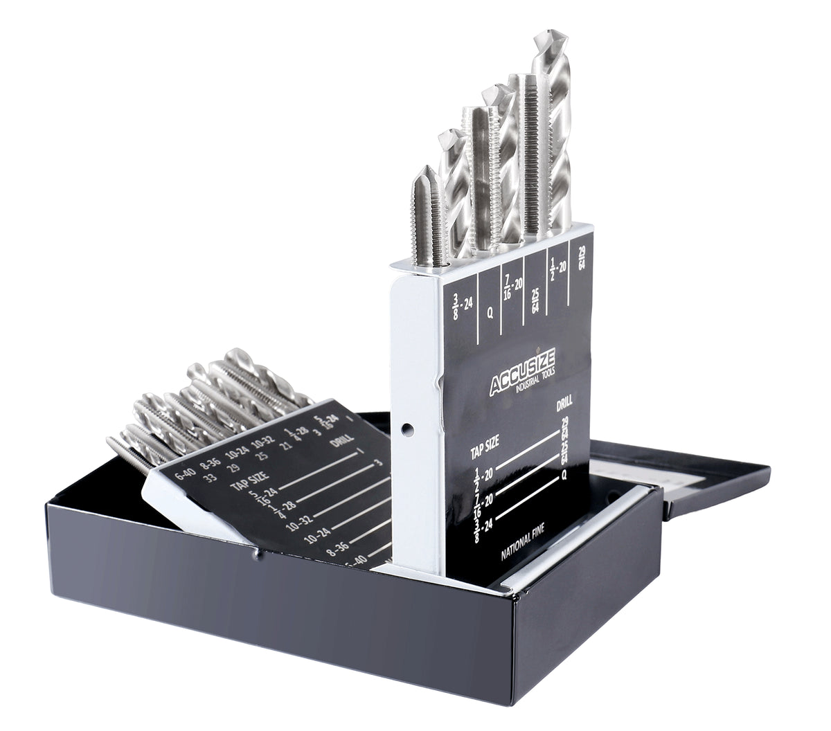 U.N.F. 18 Pc H.S.S. Tap and Drill Set, 0001-0050