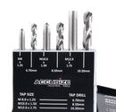 18 Pc Hss Tap and Drill Set, Metric, 0001-0052
