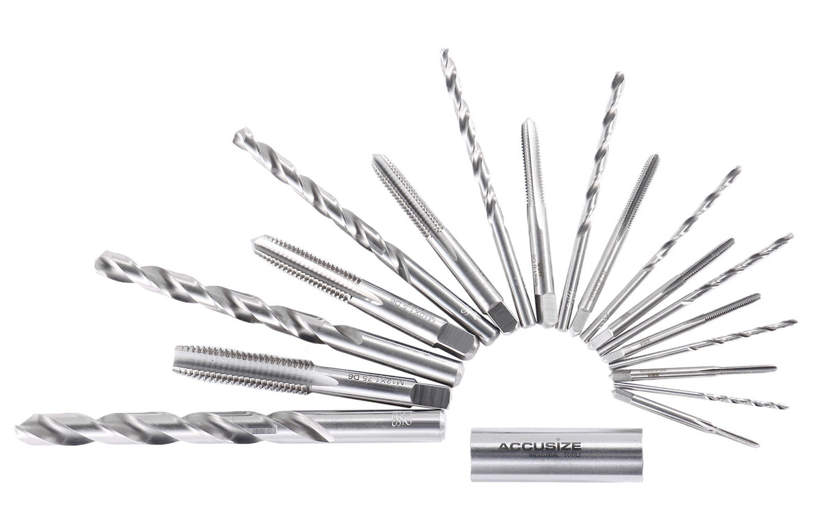 Metric 18 Pc H.S.S. Tap and Drill Set, 0001-0052