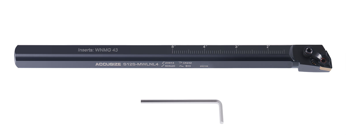 3/4'' x 10'' Oal Left Hand S-Mwln Heavy-Duty Boring Bars with Wnmg43 Insert(Oxide Body), 0028-1774