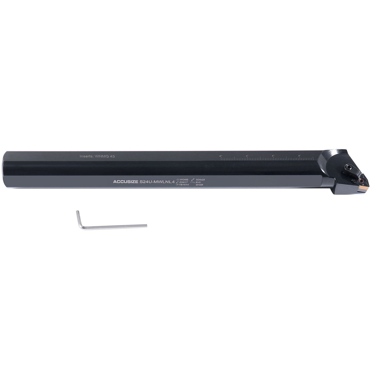 Accusize 1-1/2" x 14" OAL LH S-MWLN Heavy-Duty Boring Bar, 0028-1976