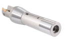 1'' by 5-27/32'' 90 Degree R8 Shank Indexable End Mills with 2 Apkt1604 Carbide Inserts Installed, 0028-6903