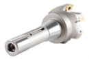2-1/2'' Cutting Diameter by 6-1/8'' Oal 90 Degree R8 Shank Indexable End Mill with 6 Apkt1604 Carbide Inserts, 0028-6907