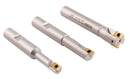 3 Pc 90 Degree Indexable End Mill Set with Apkt11t3 Inserts, Cutter Diameter Includes 3/8'', 1/2'' and 5/8'', 0028-8308