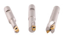 3 Pc 90 Degree Indexable End Mill Set with Apkt11t3 Inserts, Cutter Diameter Includes 3/8'', 1/2'' and 5/8'', 0028-8308