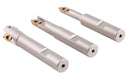 3 Pc 90 Degree Indexable End Mill Set with Apkt11t3 Inserts, Cutter Diameter Includes 3/8'', 1/2'' and 5/8'', 0028-8308