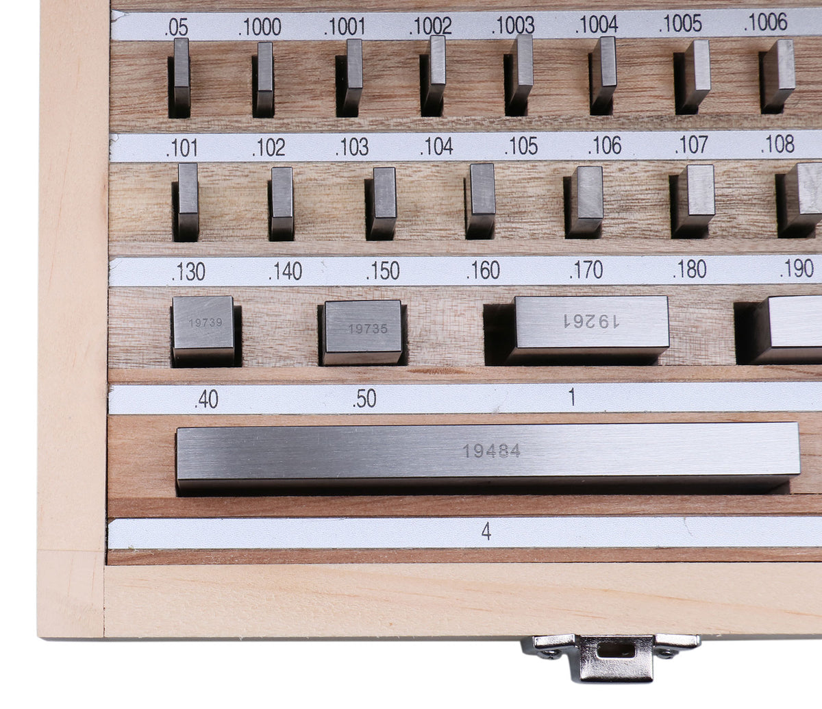 36 Pc Steel Gage Block Set, Grade As-2 Asme B89.1.9-2002, with Mfg Certificate, 0036-6001
