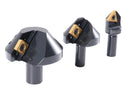 Accusize Industrial Tools, 1/4'', 1/2'' and 1-1/4'' 82 Degree Indexable Carbide Countersinks, 0046-0982
