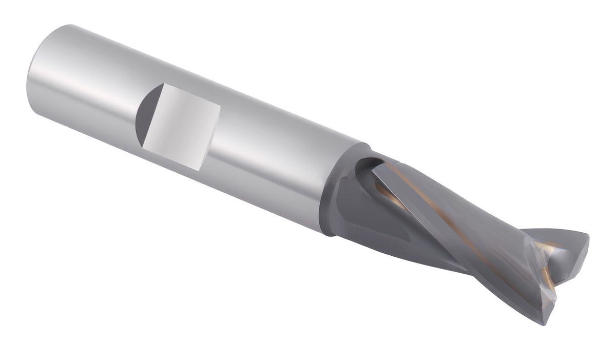 1/2'' by 1/2'' Dia, 1'' Flt Length, 3'' Oal, 1/64'' Corner Radius, Carbide Tipped End Mill for Aluminum, 0193-6327