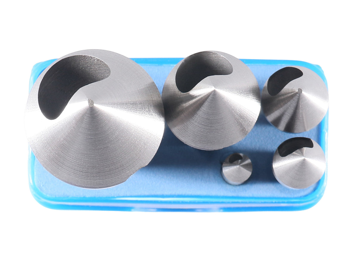 0 Flute H.S.S. Countersink & Deburring Tool Set, Pilotless Type, 5 pcs/set
