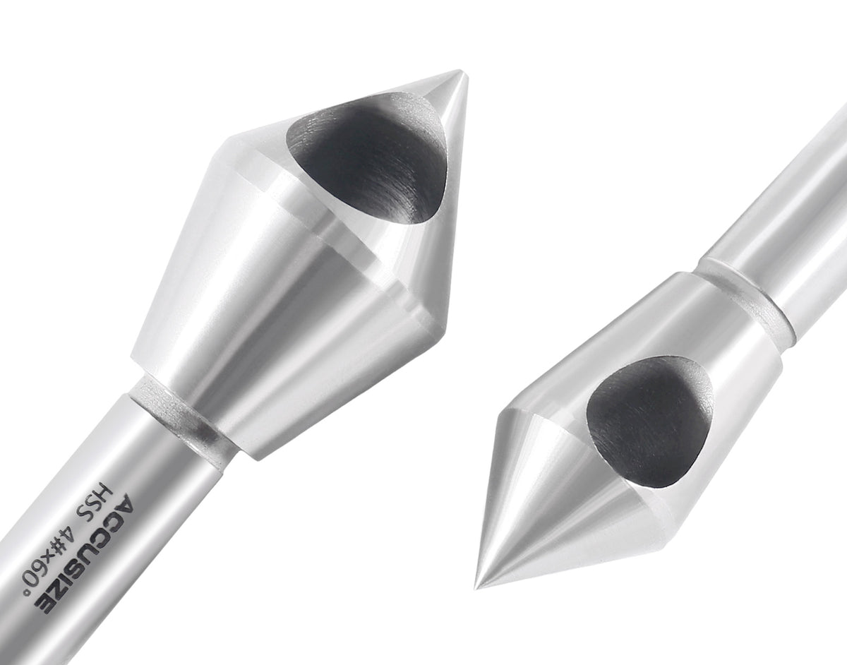 0 Flute H.S.S. Countersink & Deburring Tool Set, Pilotless Type, 5 pcs/set