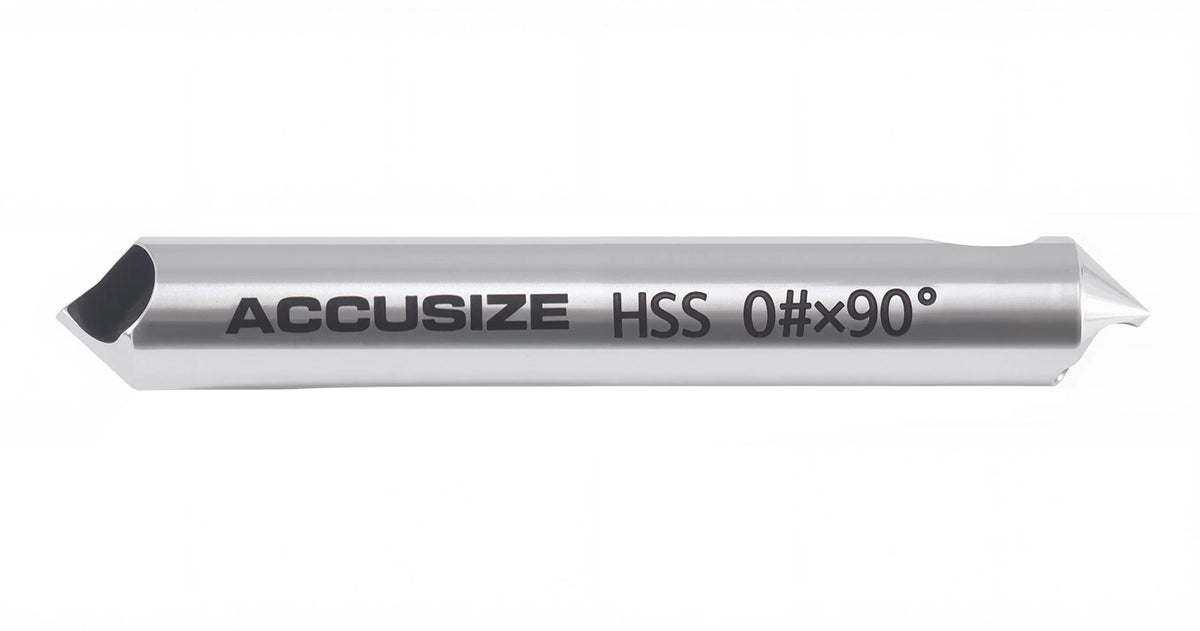 0 Flute H.S.S. Countersink & Deburring Tool Set, Pilotless Type, 5 pcs/set