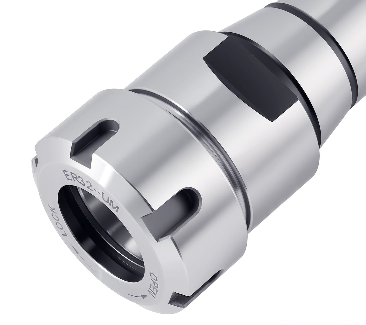 5C Shank ER32 Collet Chuck, 1.238"-20UNF External Thread, 1.041"-24UNF Internal Thread, Max T.I.R. 0.0002'' O.D to I.D., 0223-0245