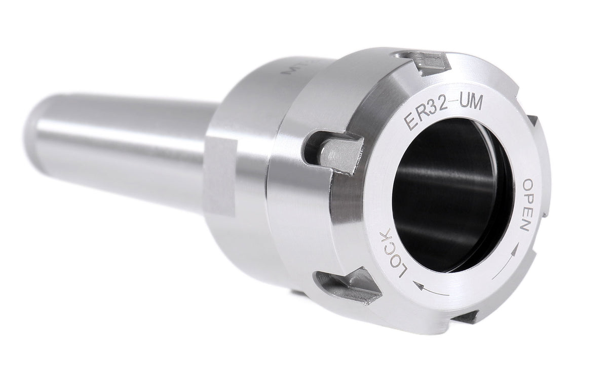 Mt3 Shank Er32 Chuck with 11Pc Collets Kit, 1/8'' - 3/4'' by 16Th, Morse Taper Collet System, 0223-0304
