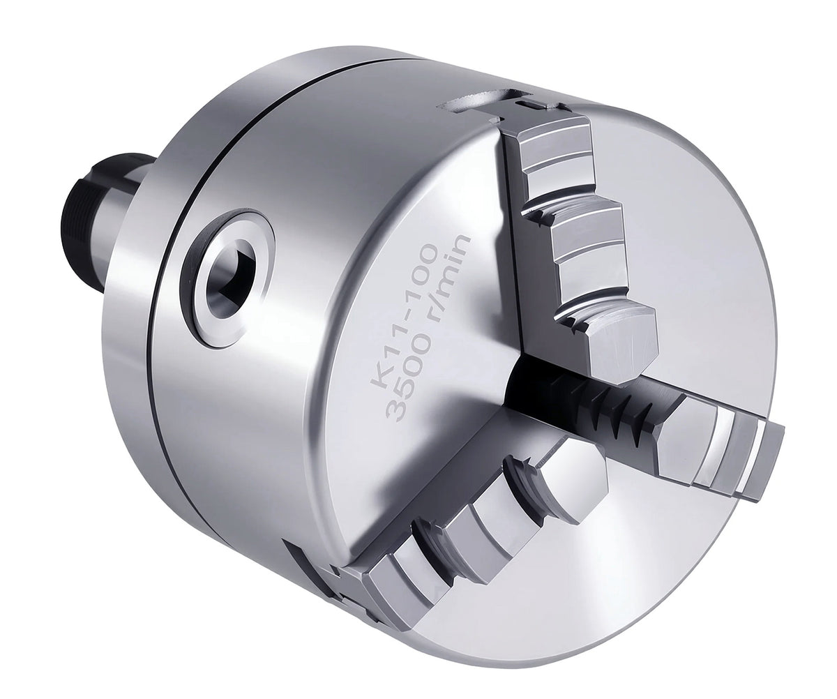 4''/100 mm 5C Precision Lathe Chuck 3-Jaw Self-Centering Scroll, 0225-0234
