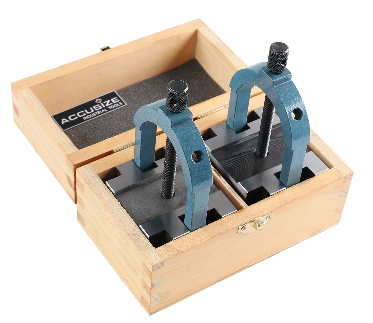 2-3/8'' x 2-3/4'' Multi-Use V-Block and Clamp Set in Fitted Box, 0303-0219