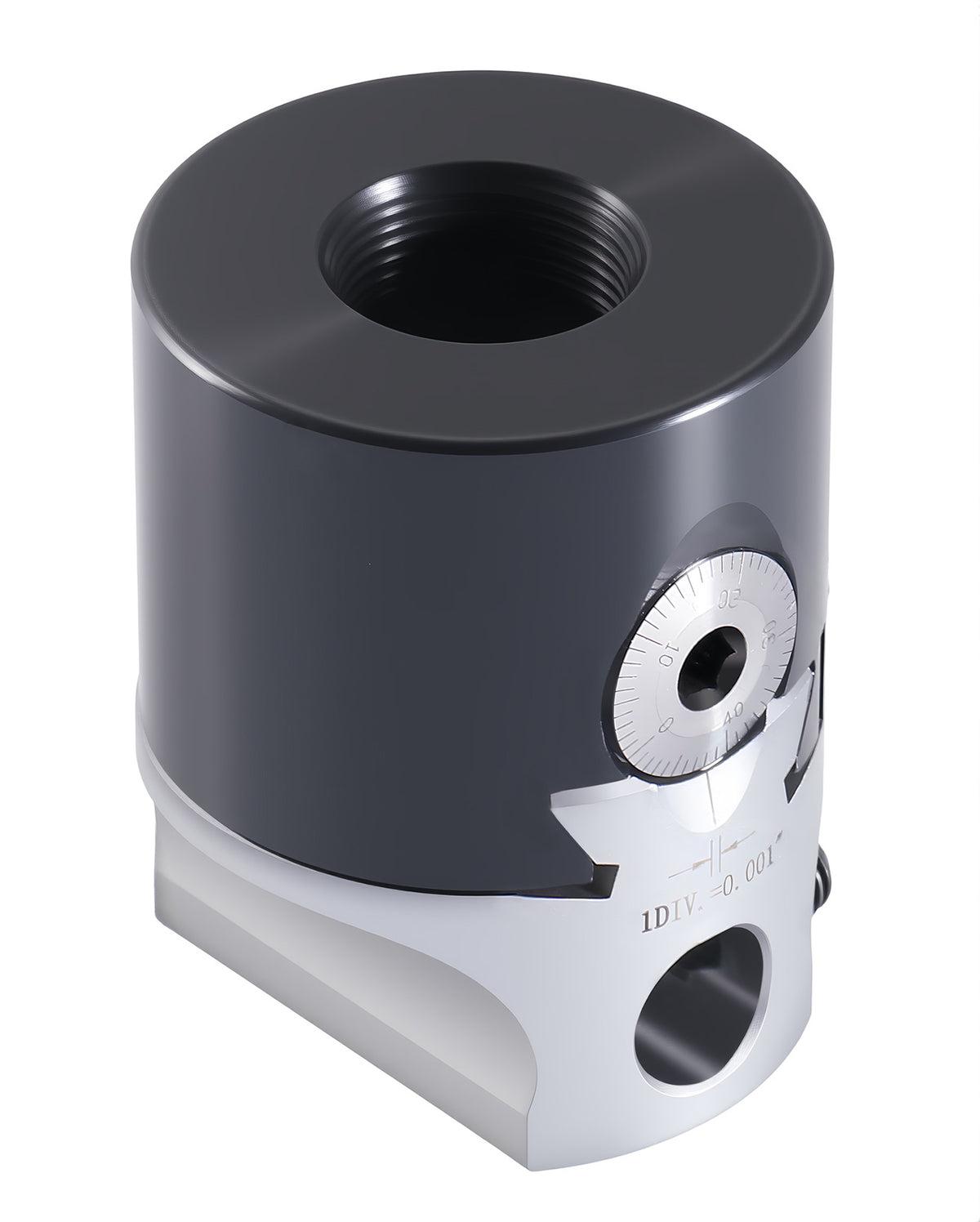2" precision boring head with 1/2" boring bar bore, 5/8" offset, and 7/8"-20 mount thread - 0350-0002