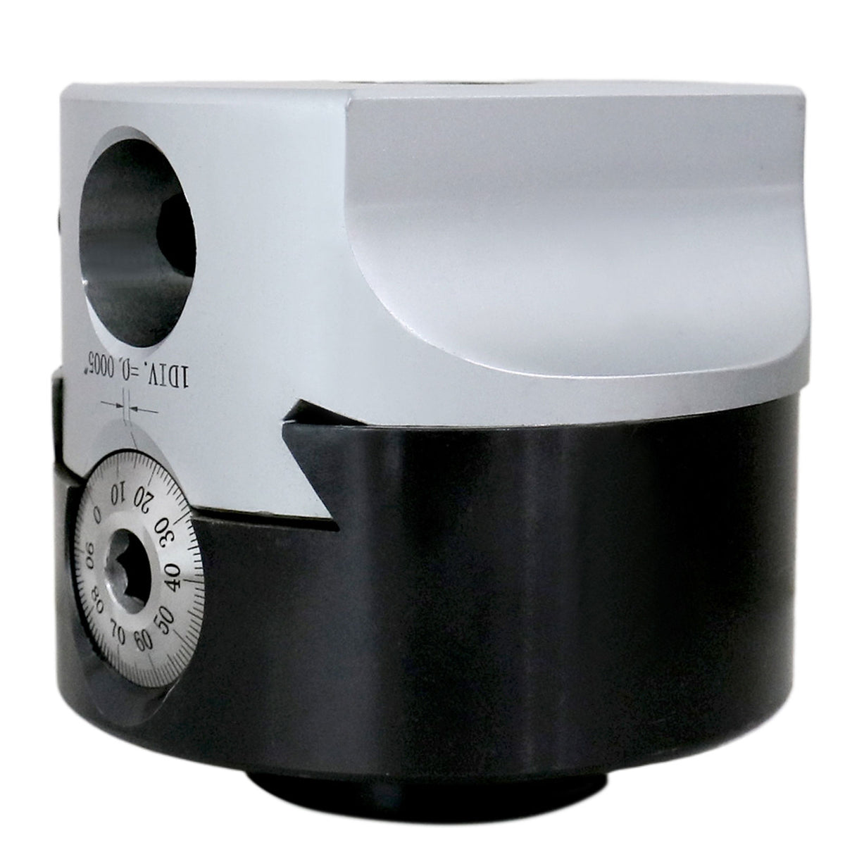 4" precision boring head with 1" boring bar bore, 1" offset, and 1-1/2"-18 mount thread - 0350-0004