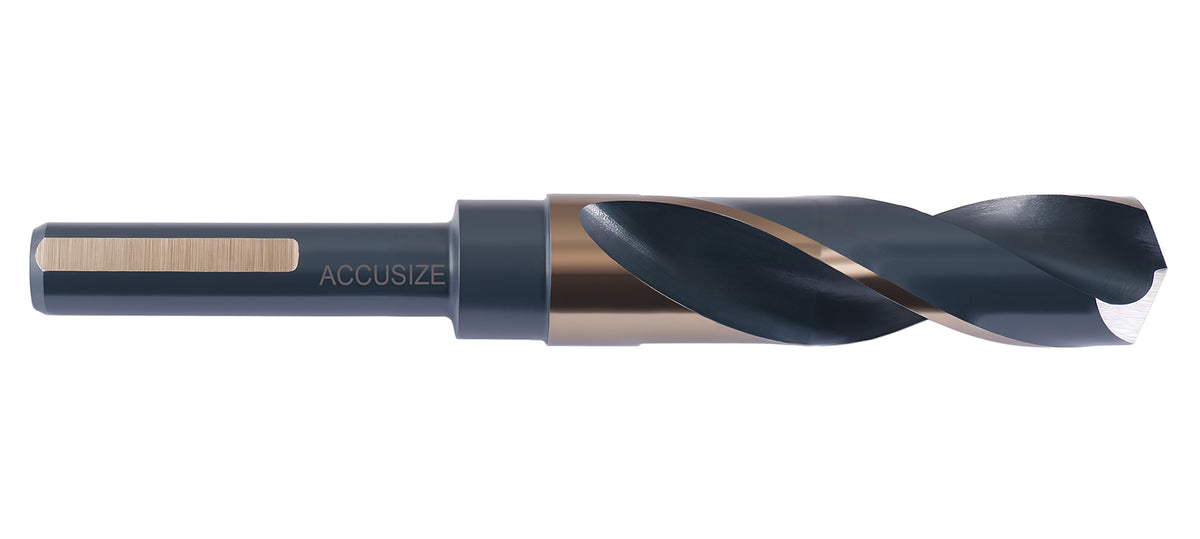 13/16'' ANSI M35(H.S.S. + 5% Cobalt) S and D Drill, 1/2'' Shank, 135 Degree Split Point, 0412-1316