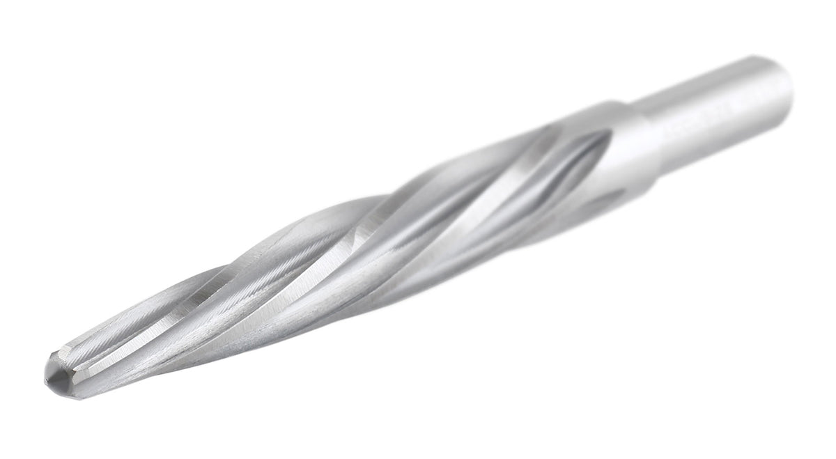 H.S.S. Spiral Flute Aligning Reamer, 5/8'' Cutting Diameter, 1/2'' Shank Diameter, 0522-0058