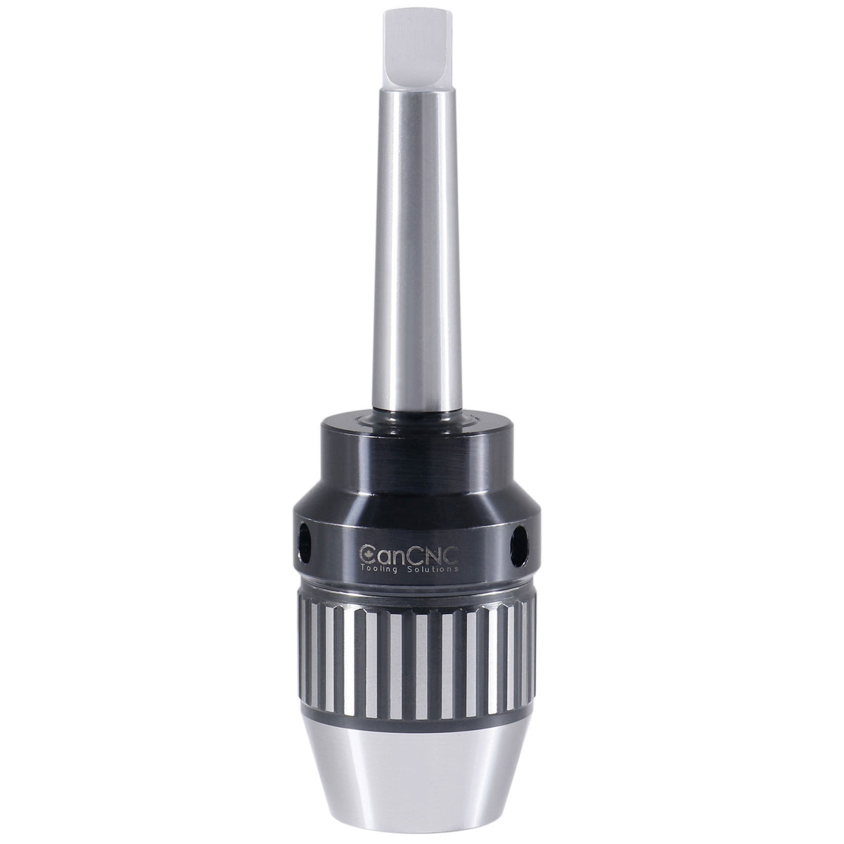 CanCNC Tooling Solutions 1/16–1/2" MT2 Precision Keyless Drill Chuck, Heavy-Duty with Integrated Shank and Titanium Jaws, 0537-1202