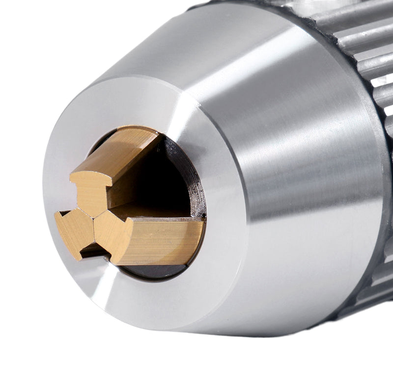 CanCNC Tooling Solutions 1/16-1/2" MT3 Precision Keyless Drill Chuck, Heavy-Duty with Integrated Shank, Titanium Jaws, 0537-1203