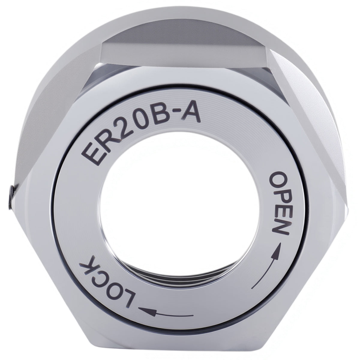 CanCNC Tooling Solutions ER20B-A Hex Collet Chuck Nut, Balanced to 18,000 RPM at G2.5, 0537-2000
