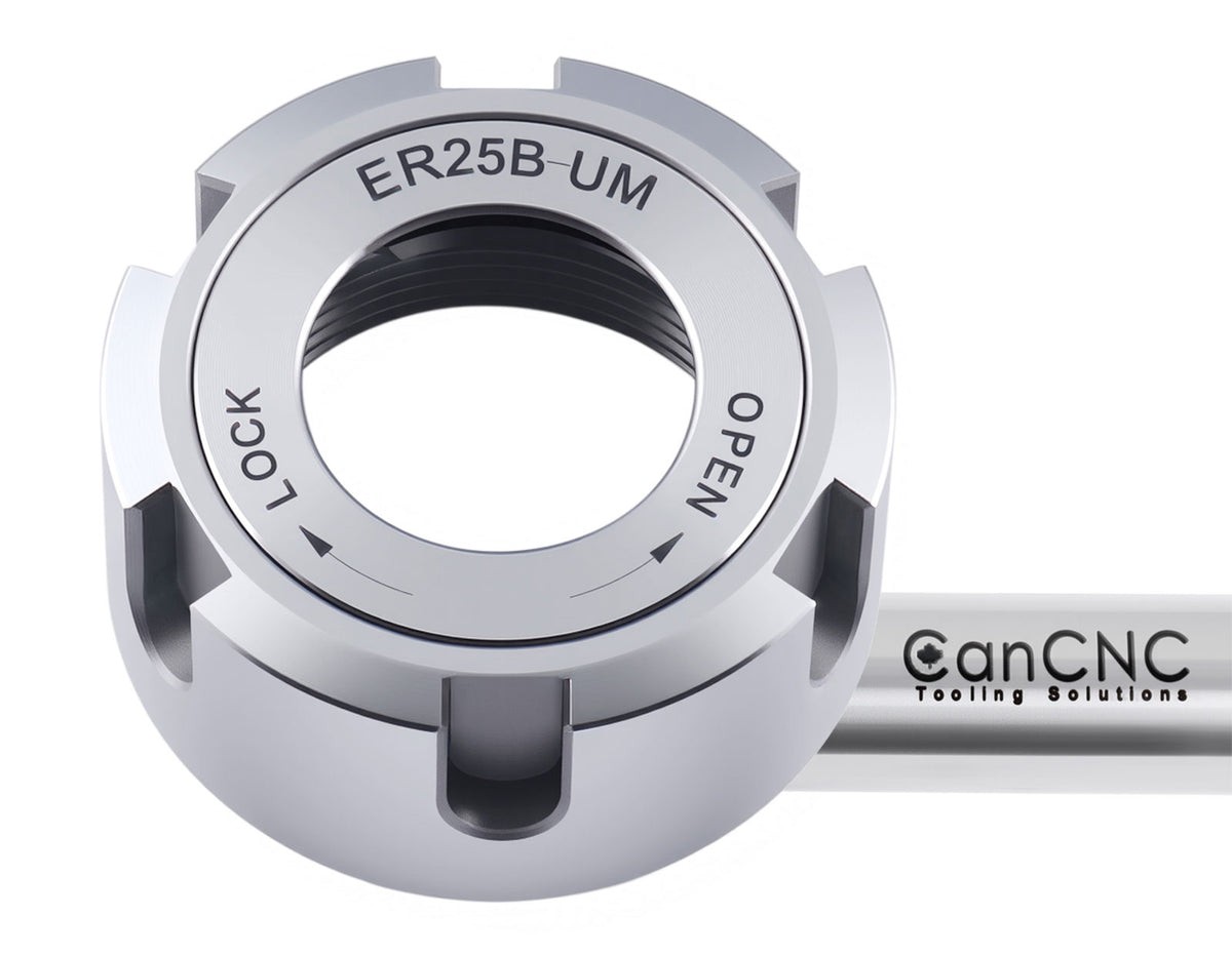 Ball Bearing ER Collet Chuck Nut, Balanced To 18,000 RPM at G2.5