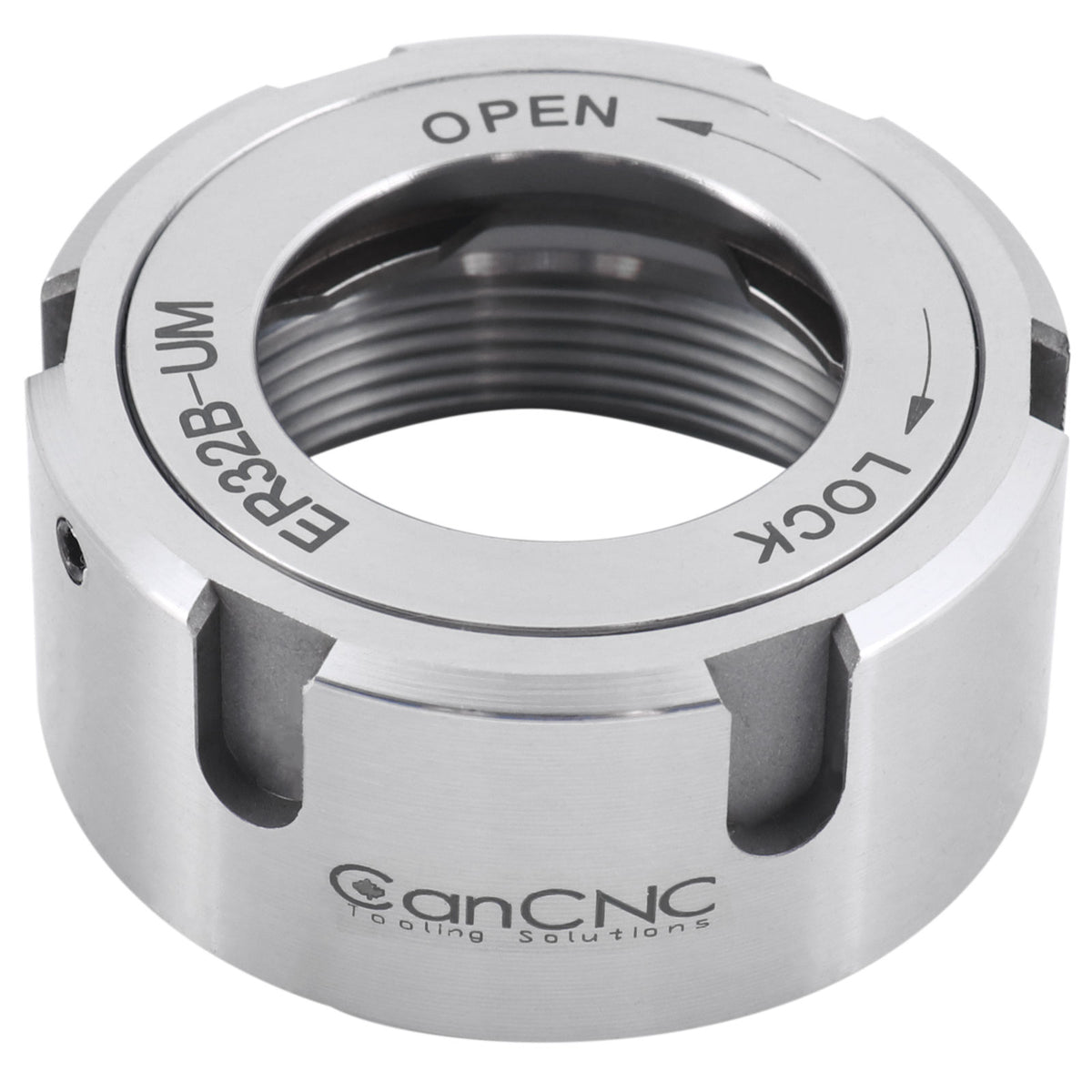 CanCNC Tooling Solutions ER32B-UM Slotted Collet Chuck Nut, Balanced to 18,000 RPM at G2.5, 0537-3200