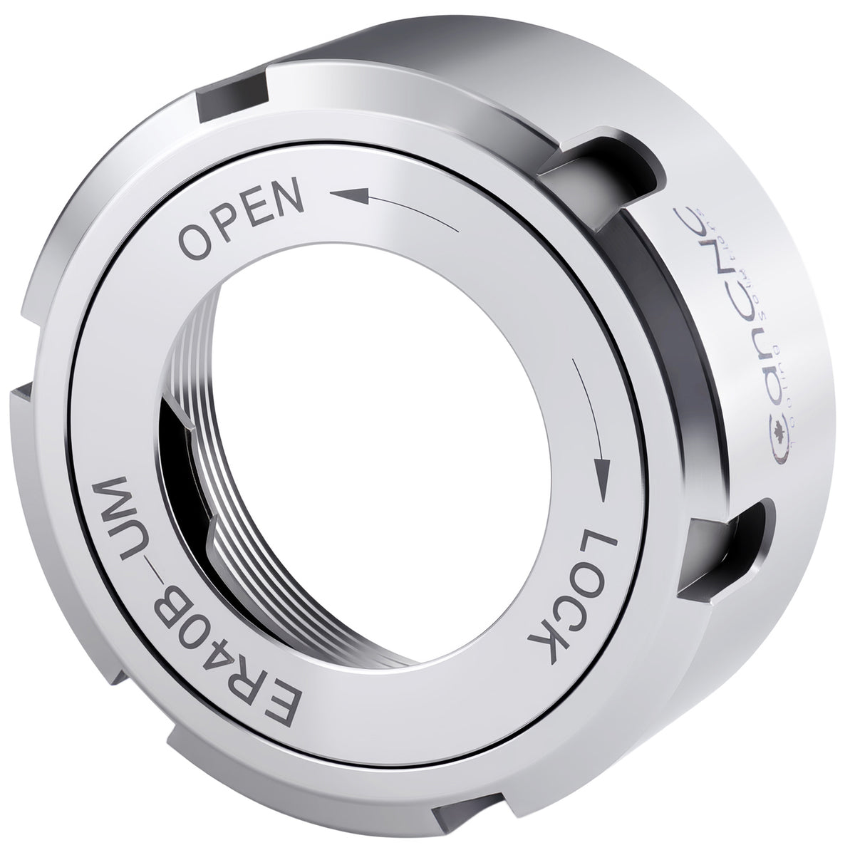 CanCNC Tooling Solutions ER40B-UM Slotted Collet Chuck Nut, Balanced to 18,000 RPM at G2.5, 0537-4000