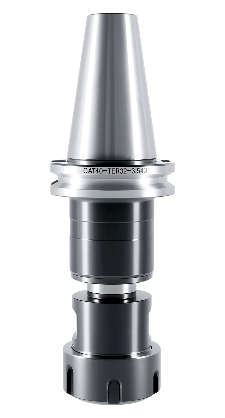Cat40 to Er32 Premium Floating Tap Collet Chuck, 5/8'' to 11 Rear Thread, 0537-5985