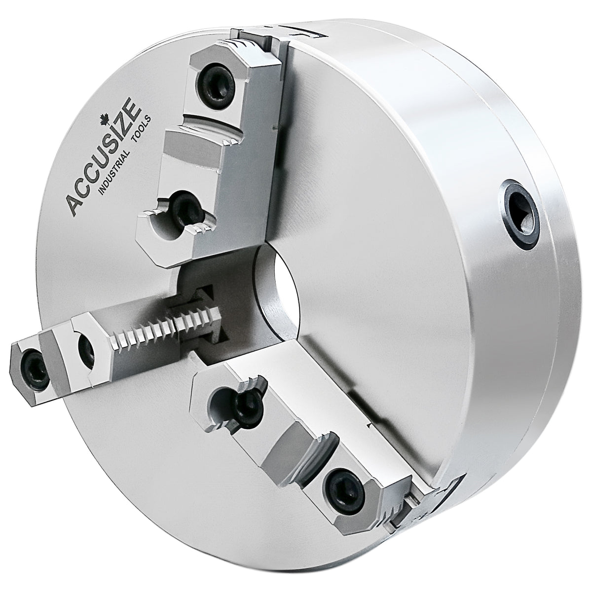 10″/250 mm 2-Piece Reversible Jaws 3-Jaw Chuck, D1-6 Direct Mount, 2.756″ Center Hole, 0559-0106