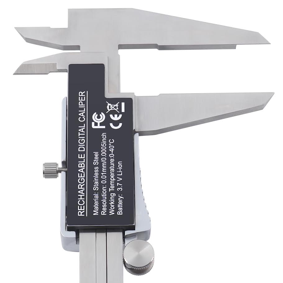 Rechargeable Digital Caliper with Backlight LCD Screen