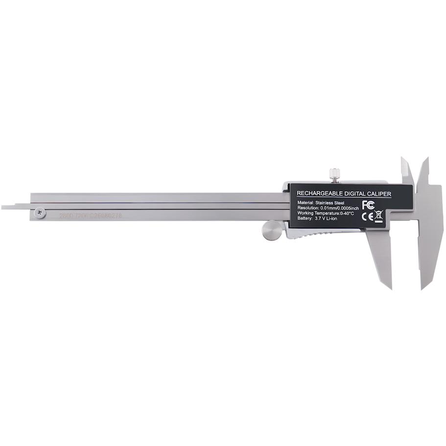 Rechargeable Digital Caliper with Backlight LCD Screen