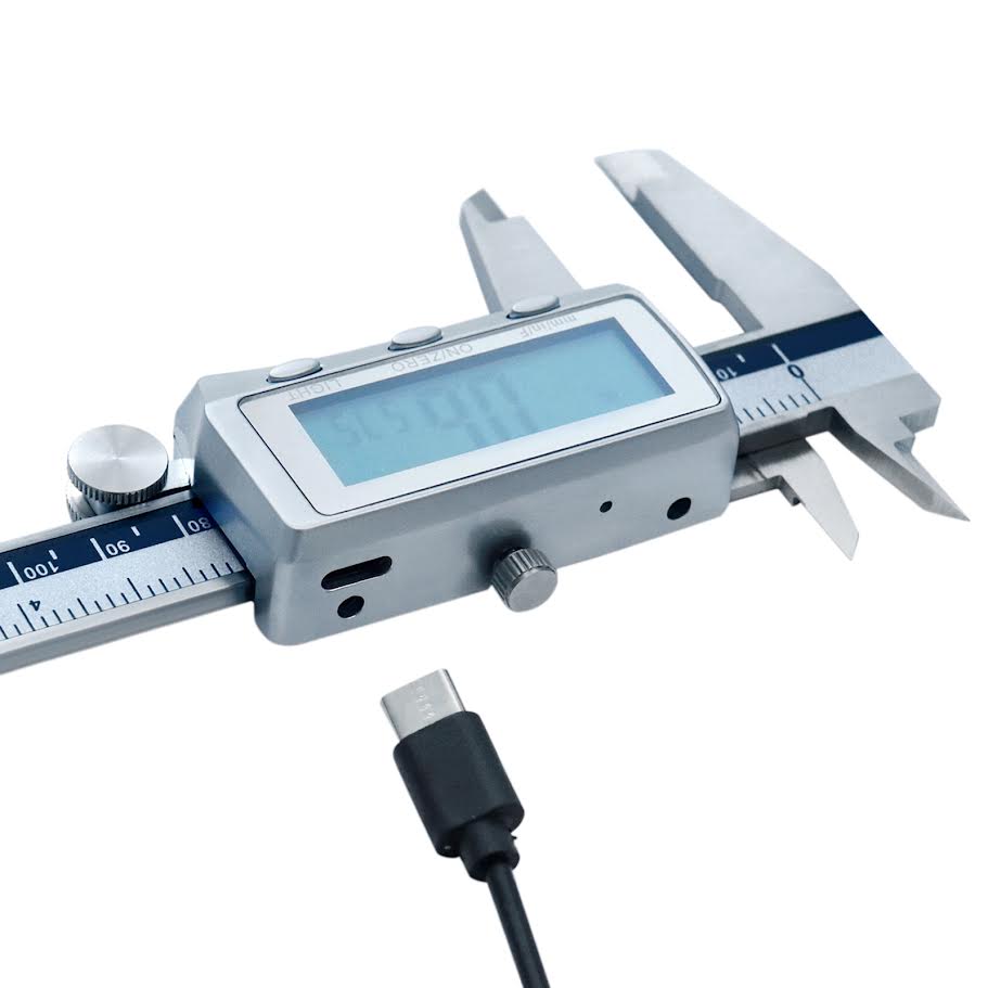 Rechargeable Digital Caliper with Backlight LCD Screen