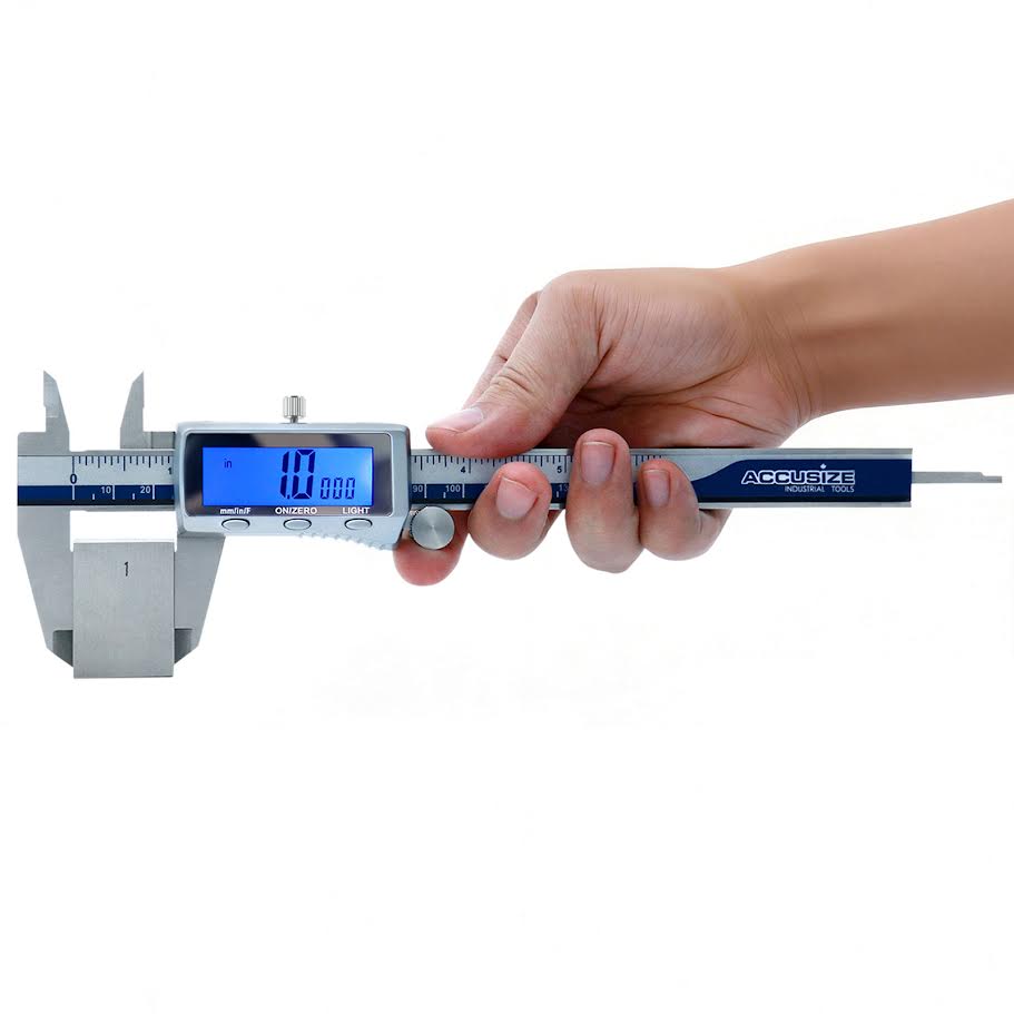 Rechargeable Digital Caliper with Backlight LCD Screen