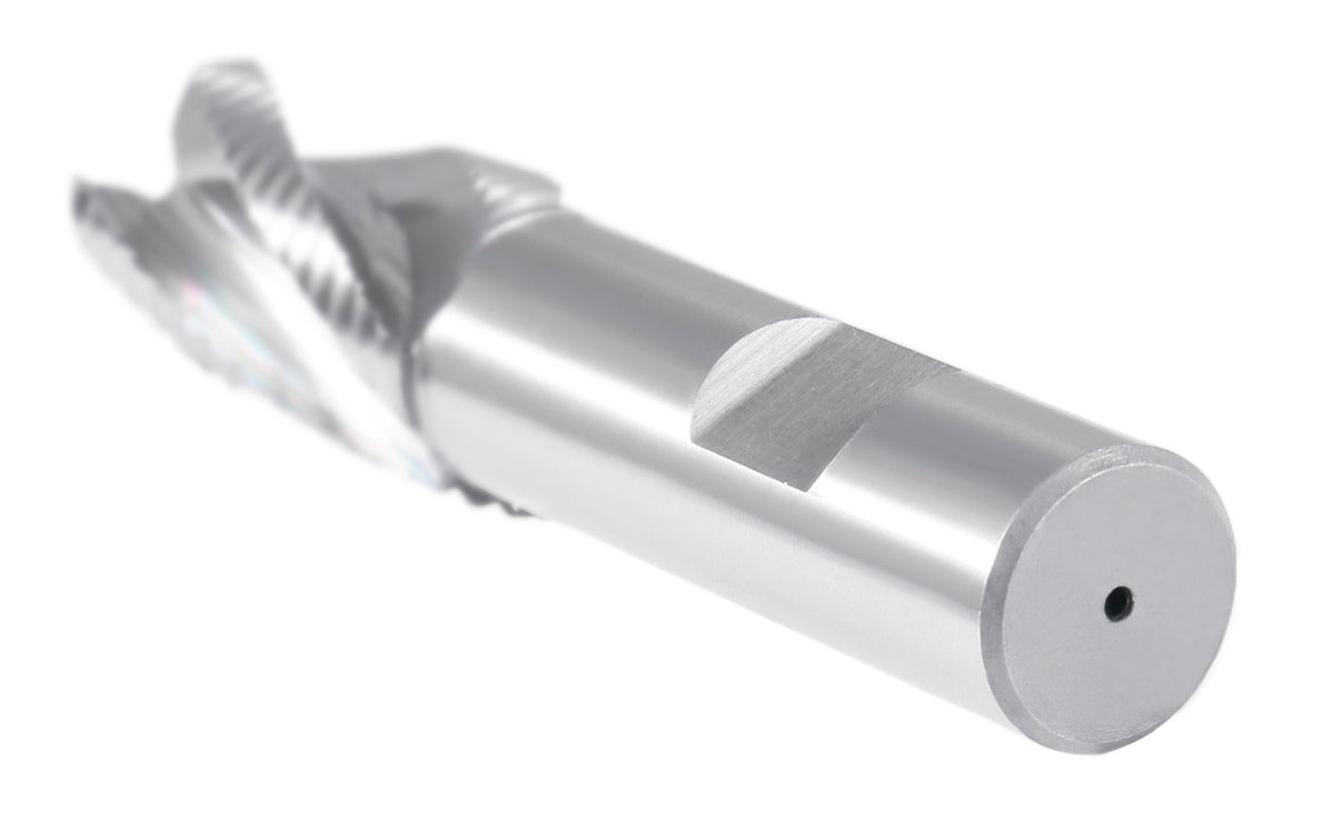 7/8'' 4 Flute, 7/8 by 3/4 by 1-5/8 by 4-1/8'' M42-8% Cobalt Roughing End Mill, Center Cutting, 1002-0078