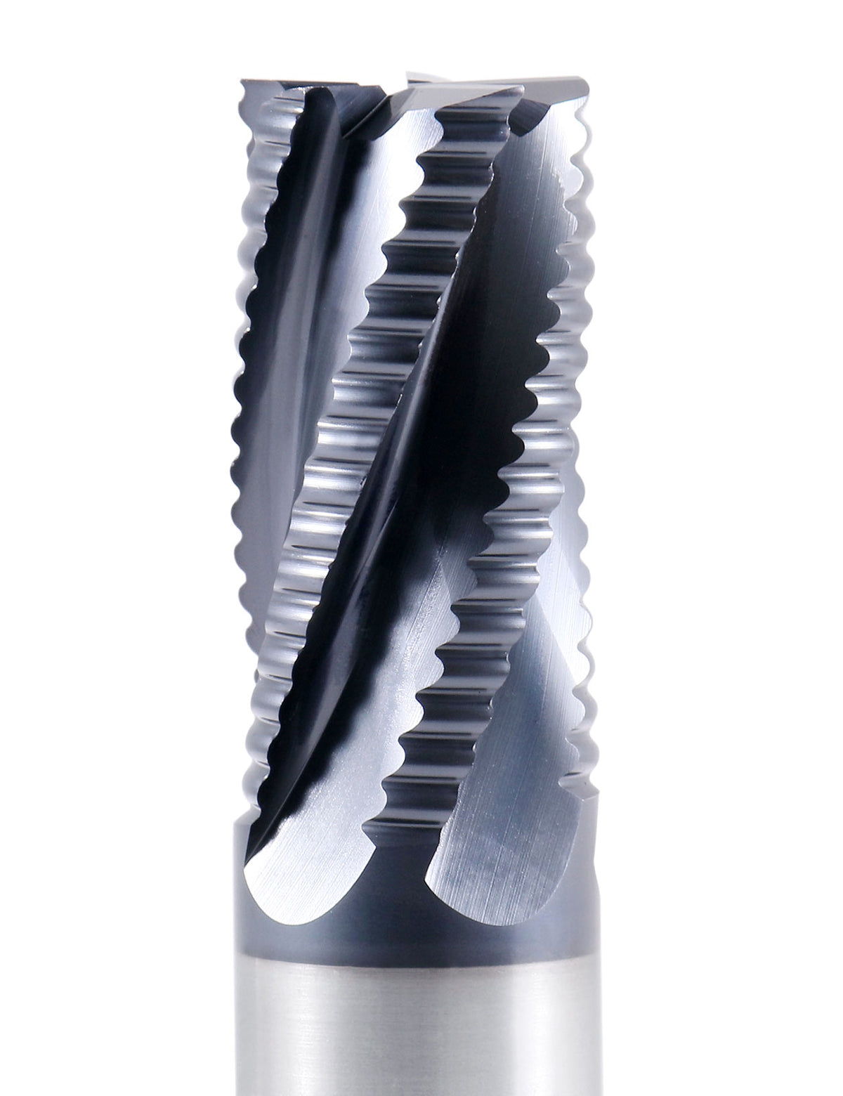 1'' Dia, M42 8% Cobalt Tialn Roughing End Mill, Coarse Tooth, 1'' Shk Dia, 2'' Flt Length, 4-1/2'' Oal, 5 Flute, 1102-0001