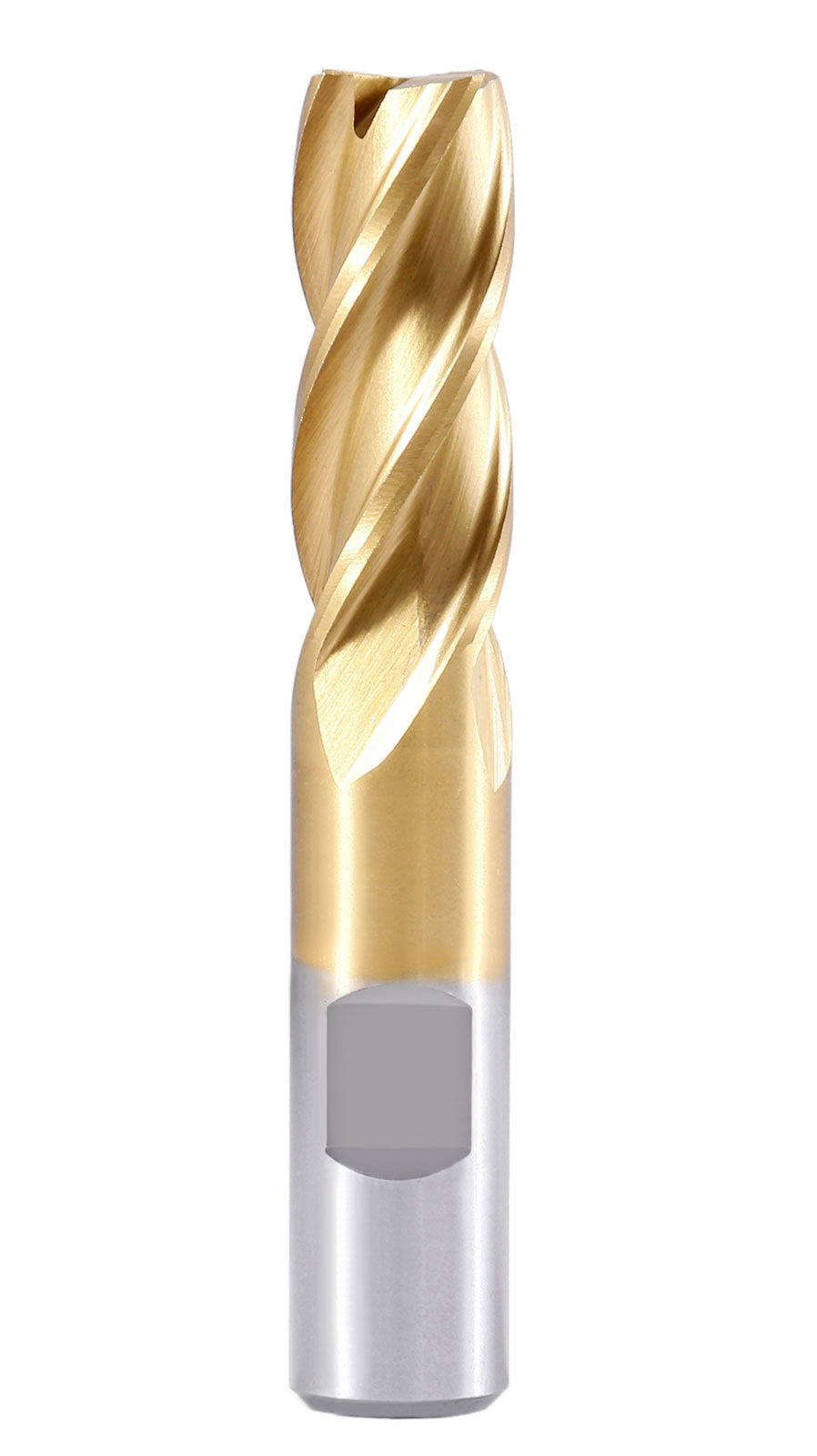 5/8'' Dia, 5/8'' Shk Dia, 1-5/8'' Flt Length, 3-3/4'' Oal, H.S.S. Finishing, Tin Coating End Mill, 1400-3213