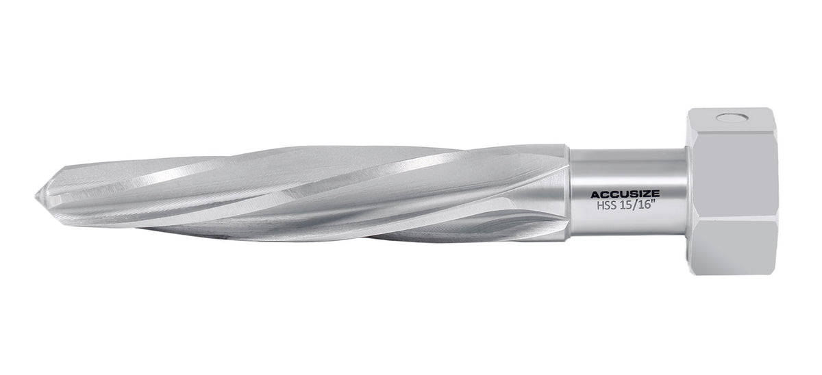 15/16 inch Bridge Reamer, Magnetic Hex Shank, Hss Spiral Flutes Aligning Reamers, Car Reamers, 1523-8045