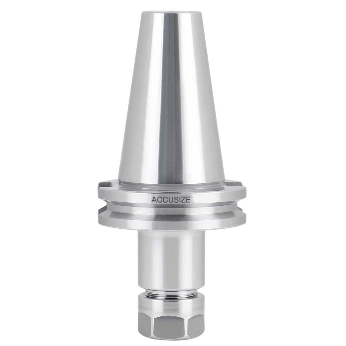 Cat40 V-Flange Collet Chuck for Er16 Collets, Draw Bar Thread 5/8-11'', 8000 RPM, with A Projection Length 2.76'', 1601-0005