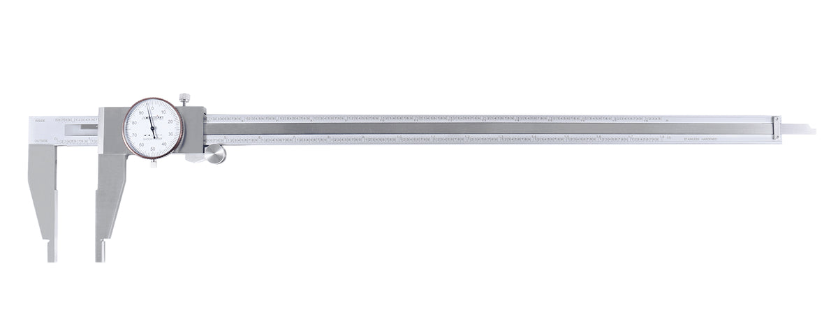 18'' by 0.001'' Heavy-Duty Dial Caliper, Stainless Steel in Fitted Case, 1721-0018