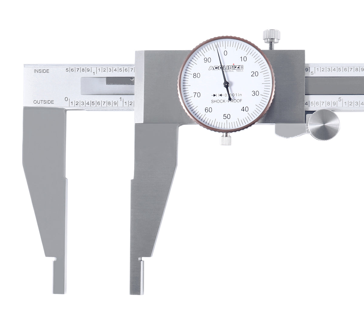 18'' by 0.001'' Heavy-Duty Dial Caliper, Stainless Steel in Fitted Case, 1721-0018