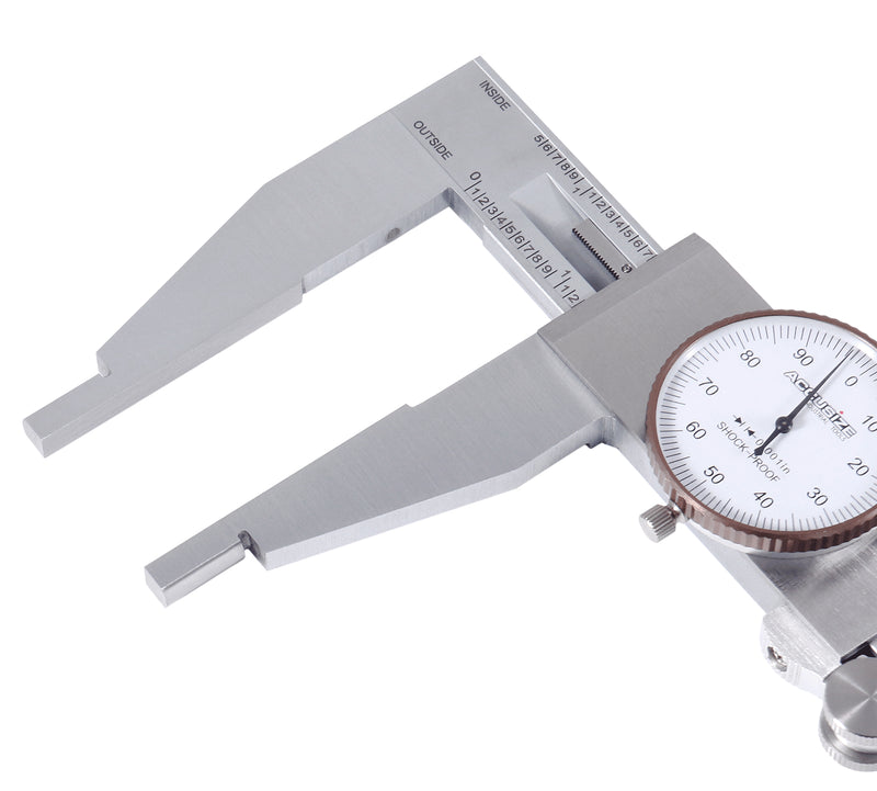 18'' by 0.001'' Heavy-Duty Dial Caliper, Stainless Steel in Fitted Case, 1721-0018