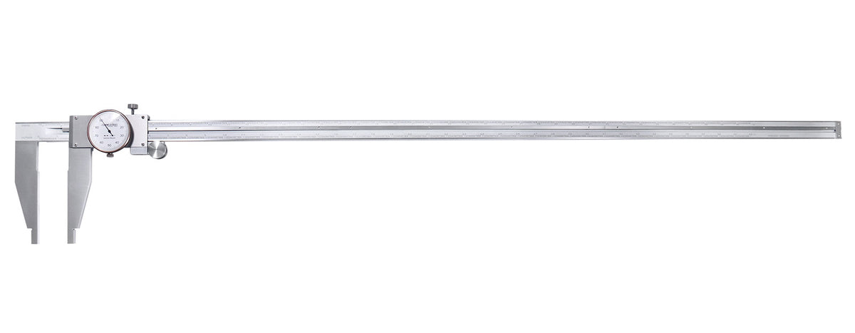 40'' by 0.001'' Heavy-Duty Dial Caliper, Stainless Steel in Fitted Case, 1721-0040