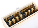 20 Pc Hss Tin Coated End Mill Set, 2 Flute and 4 Flute, Cutting Diameter from 3/16'' up to 3/4'', 1810-0100