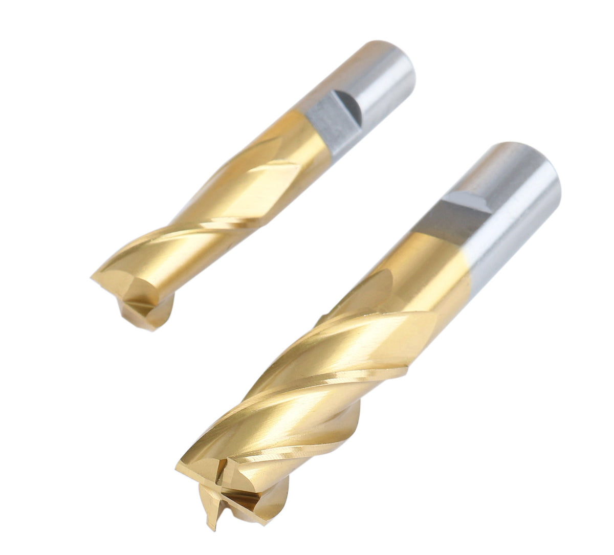 20 Pc Hss Tin Coated End Mill Set, 2 Flute and 4 Flute, Cutting Diameter from 3/16'' up to 3/4'', 1810-0100