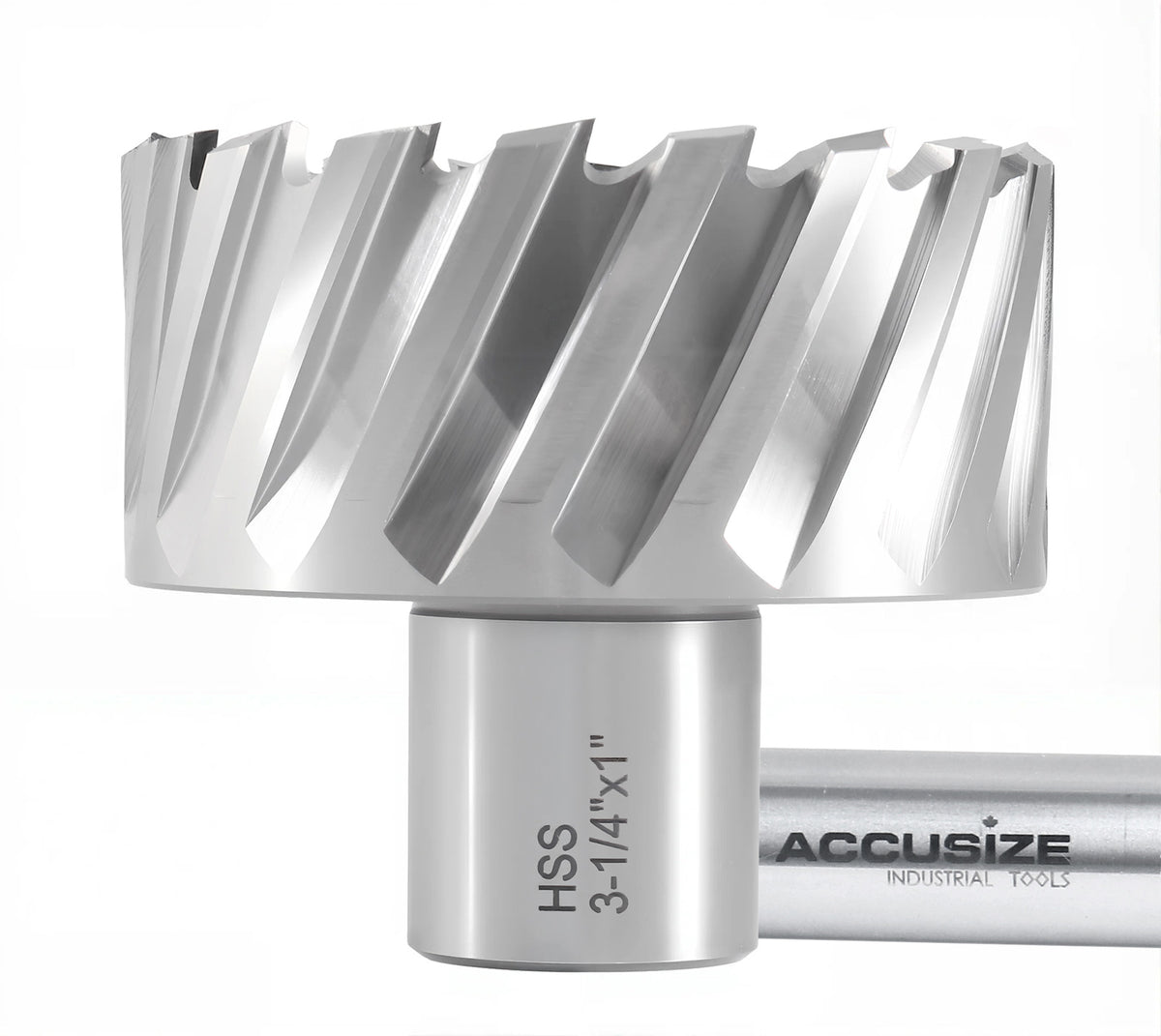 Fraises annulaires H.S.S. de 1" Profondeur de coupe, avec tige Weldon 3/4" ou 1-1/4 po, Ground CBN, ANSI STANDARD