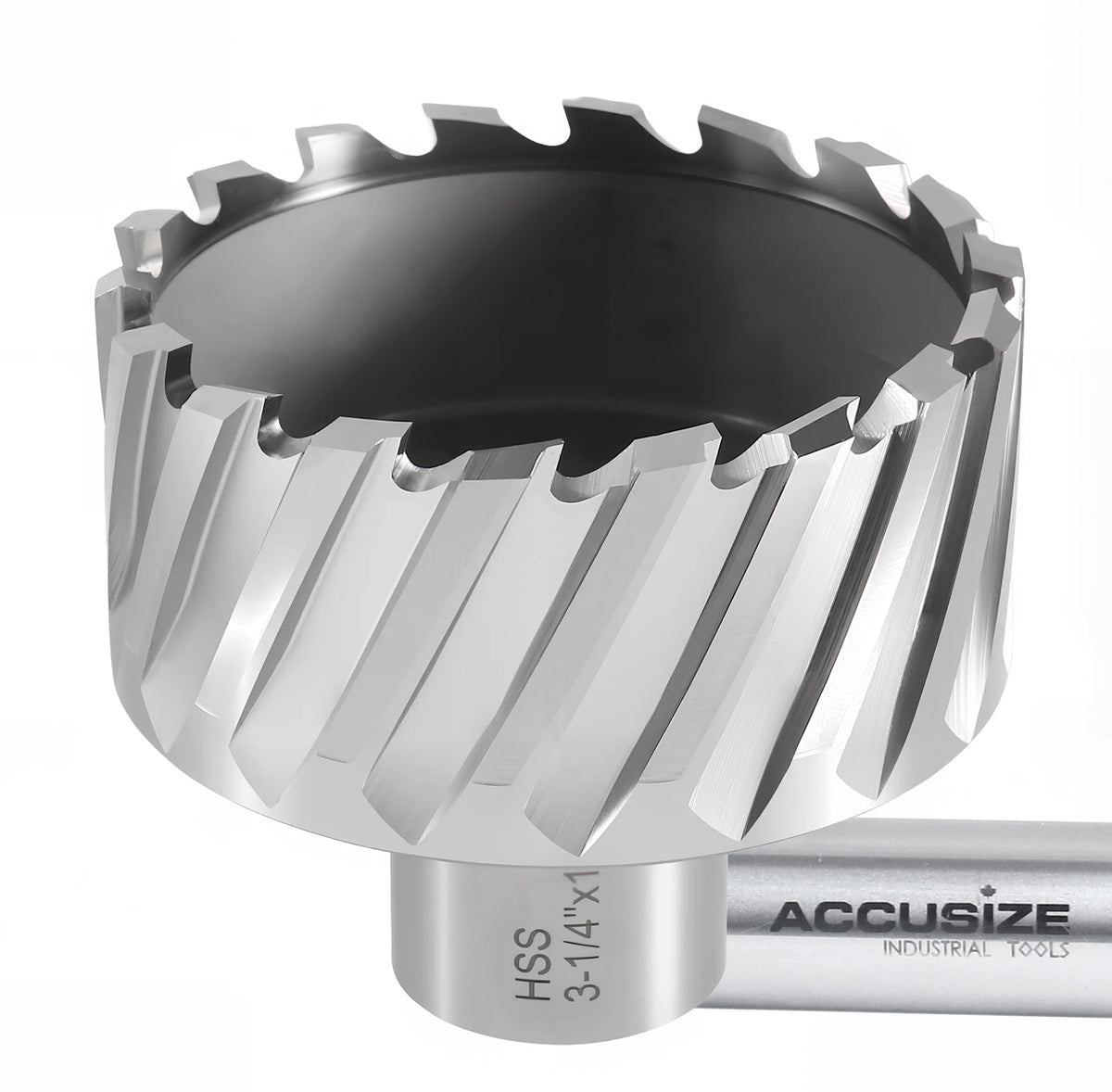 Fraises annulaires H.S.S. de 1" Profondeur de coupe, avec tige Weldon 3/4" ou 1-1/4 po, Ground CBN, ANSI STANDARD
